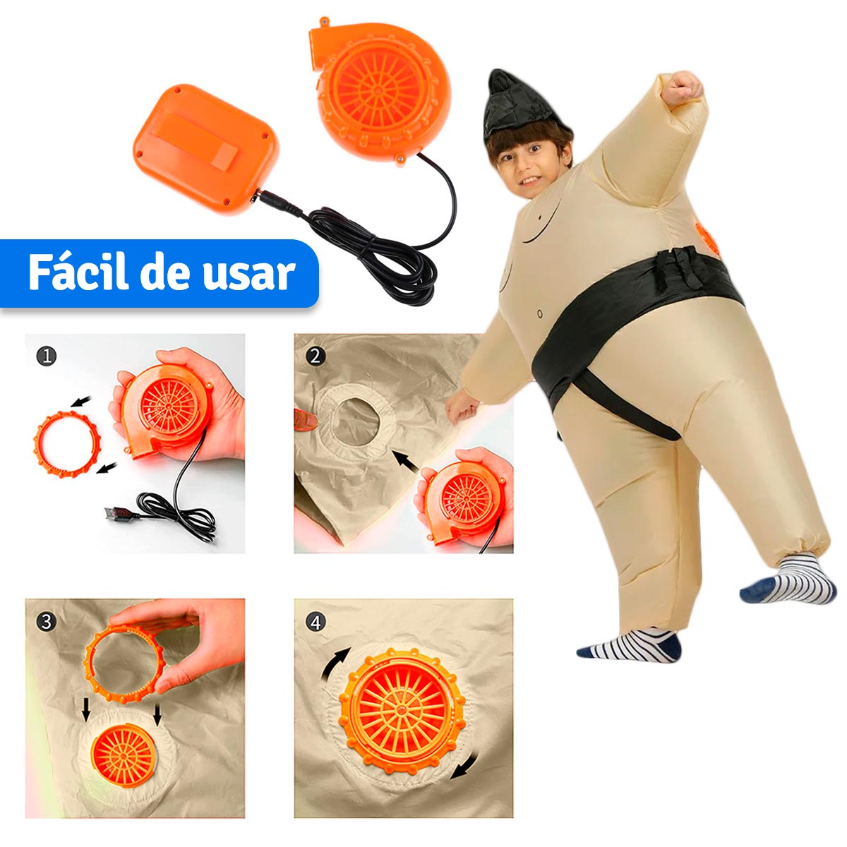 Disfraz Inflable Sumo Niño