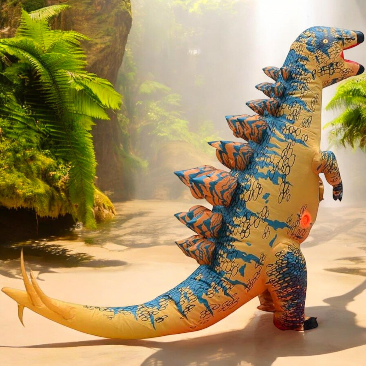 Disfraz Dinosaurio Adulto + Niño 🎃