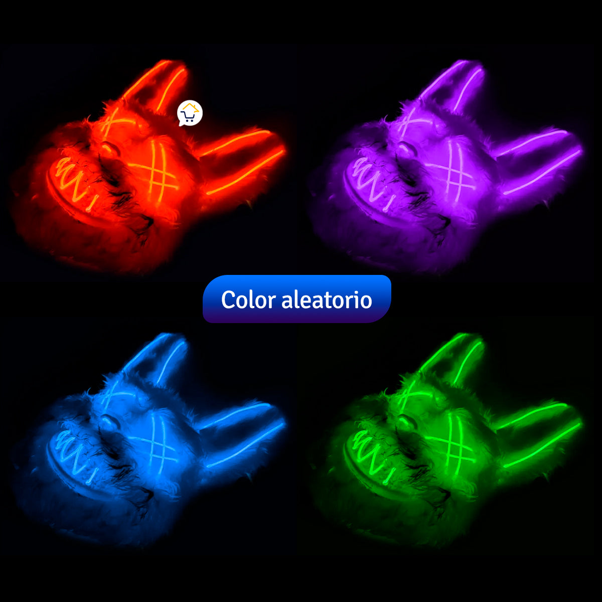 Mascara Conejo Neon