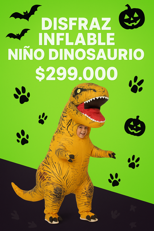 Disfraz Inflable Dinosaurio Niño